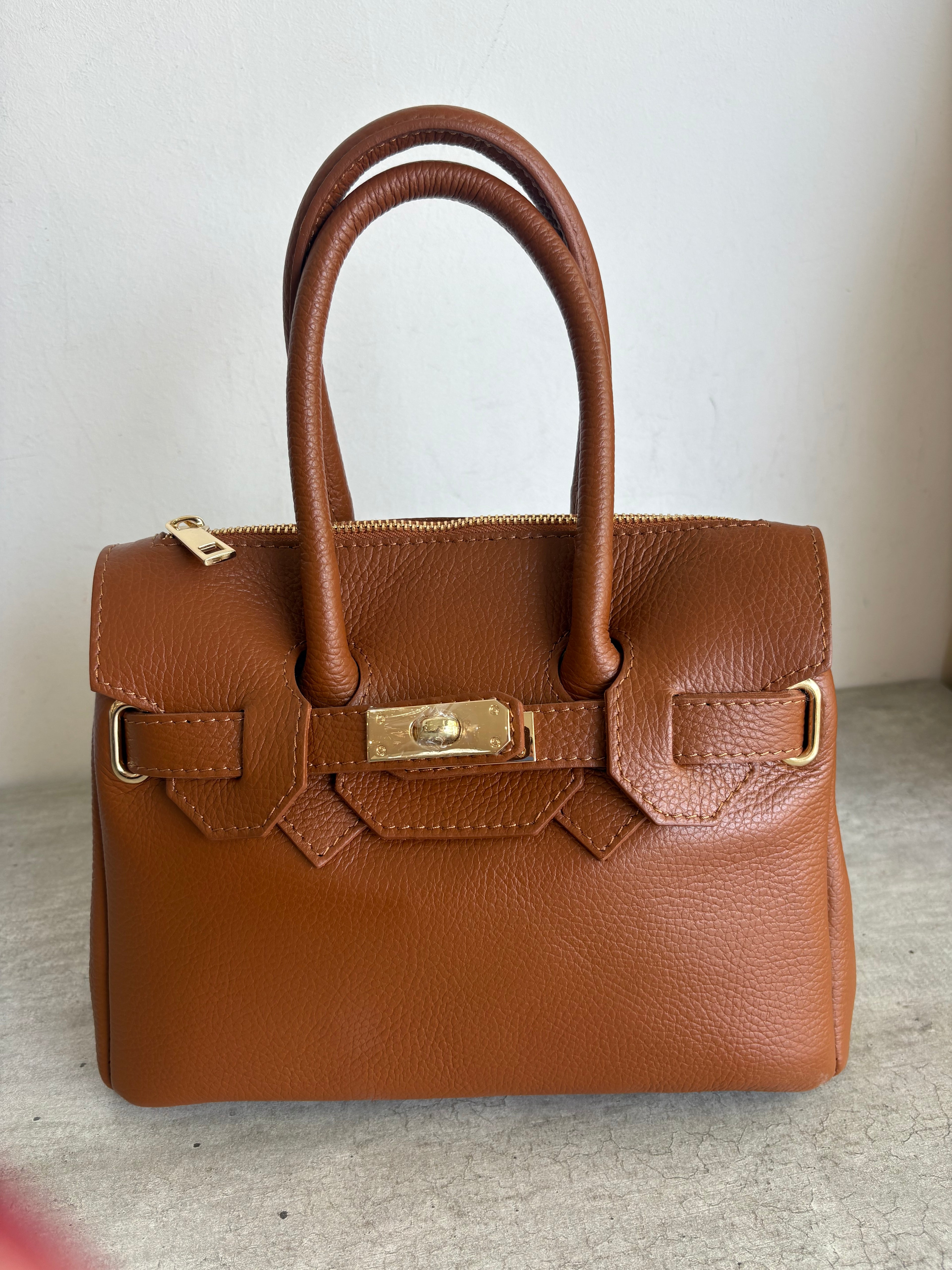 Borsetta pelle marrone