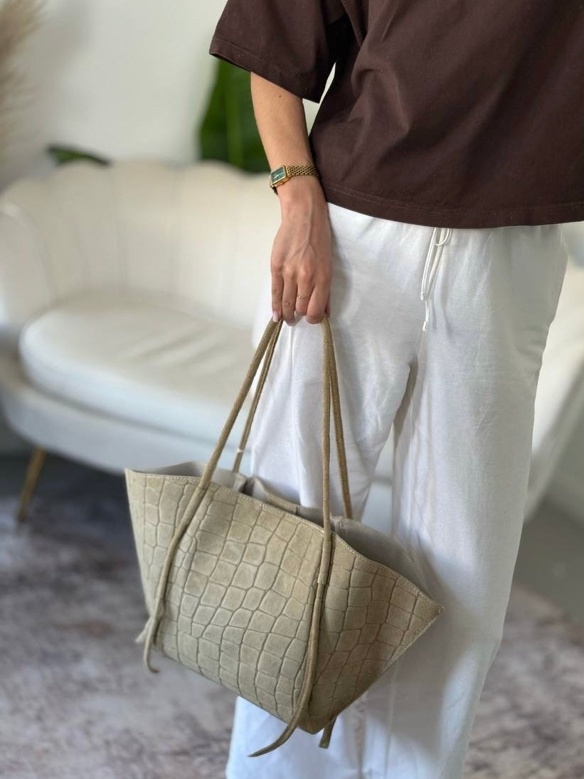 CROCO Shopper + Pochette