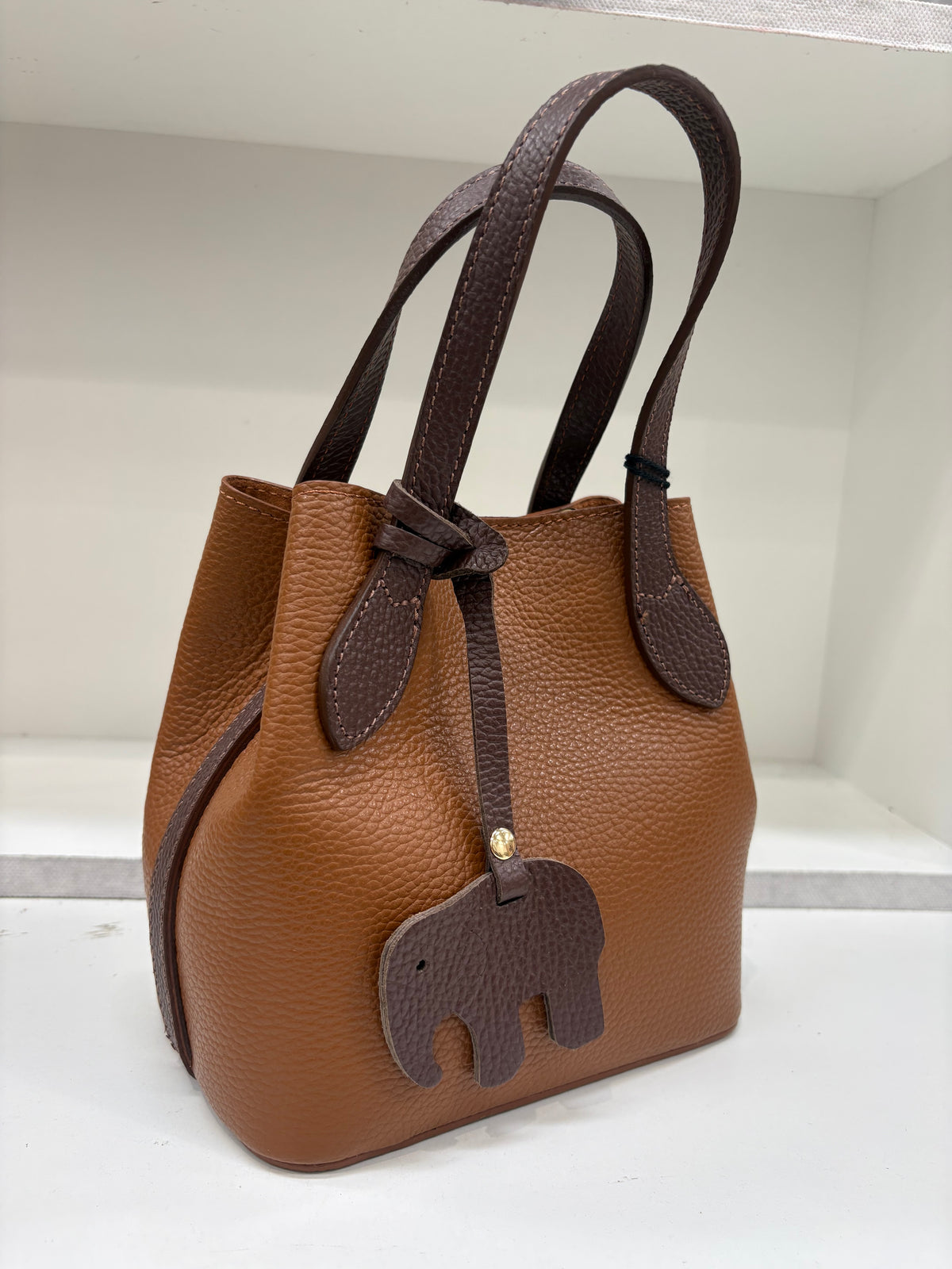 ELLY Mini Tote 20 con Pochette Removibile + Charm Elefantino