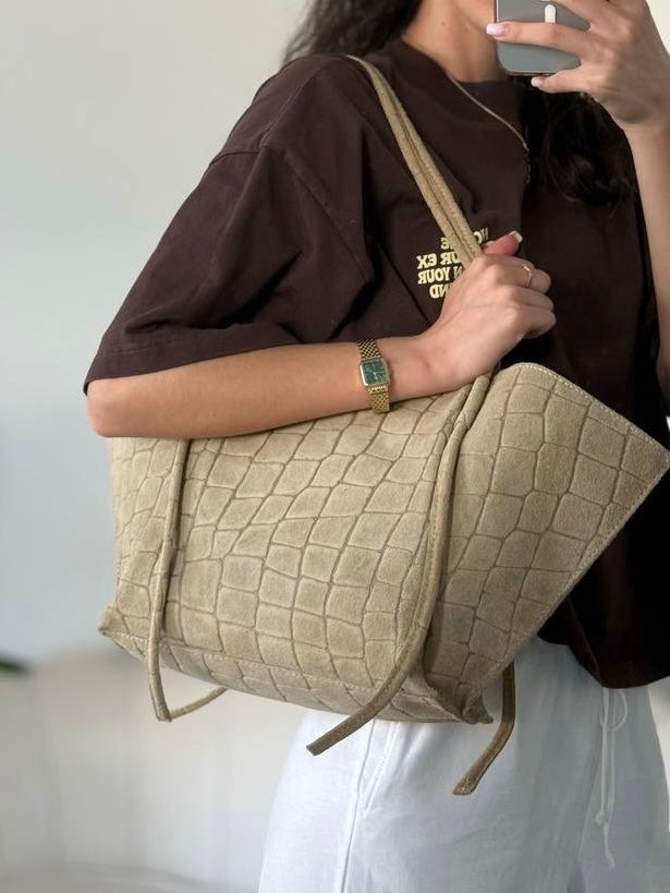 CROCO Shopper + Pochette