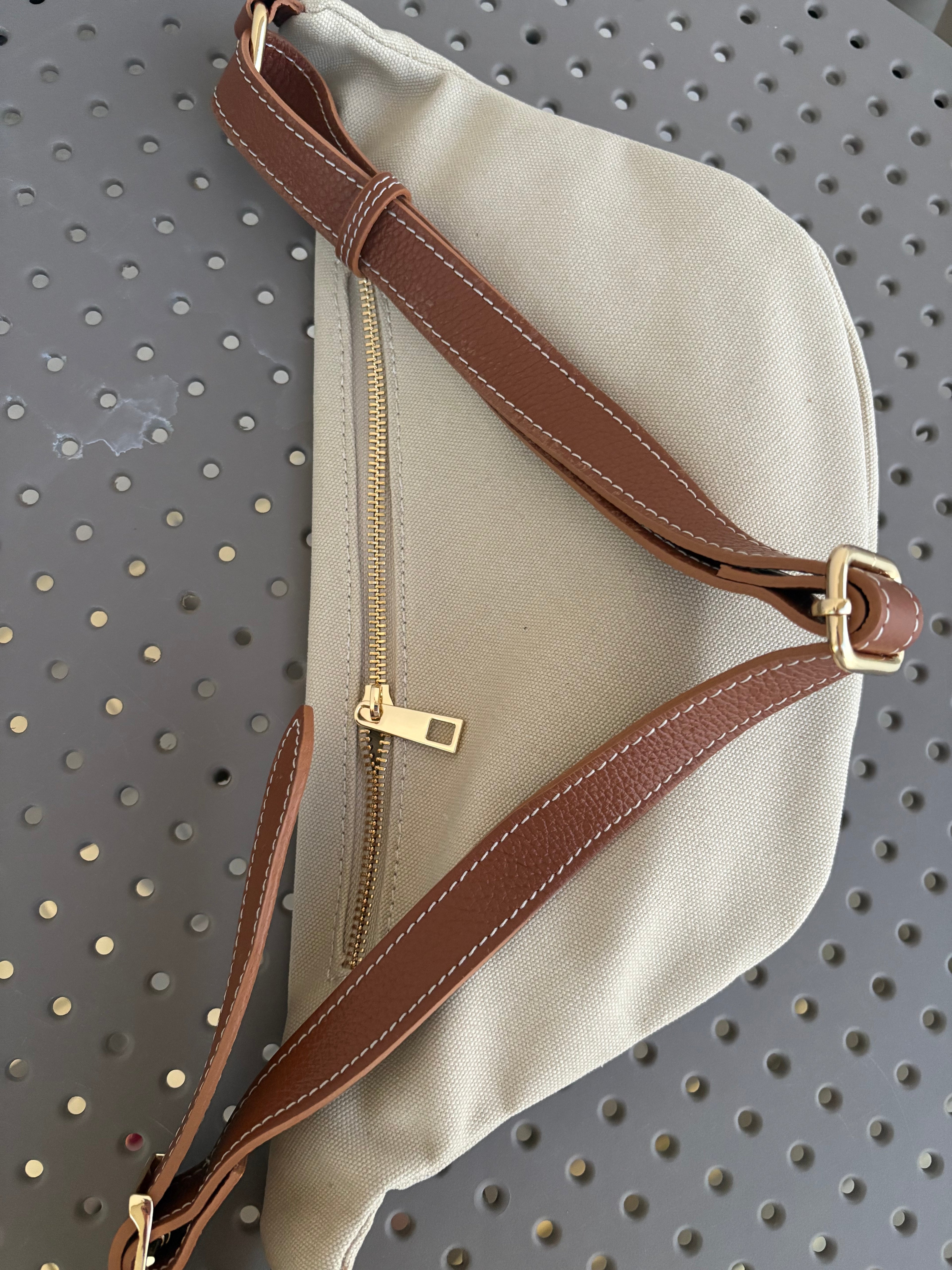Marsupio tela/pelle