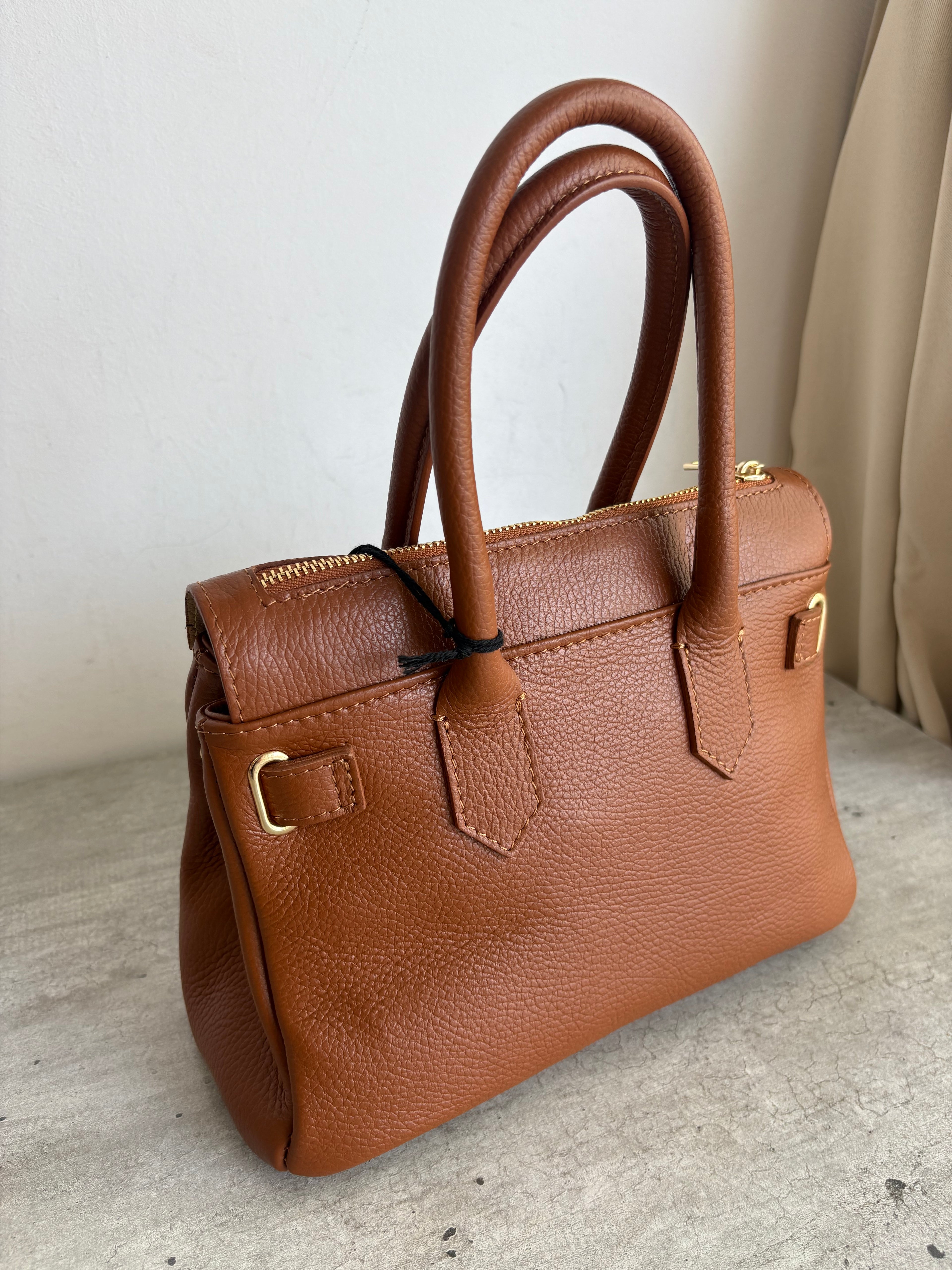 Borsetta pelle marrone