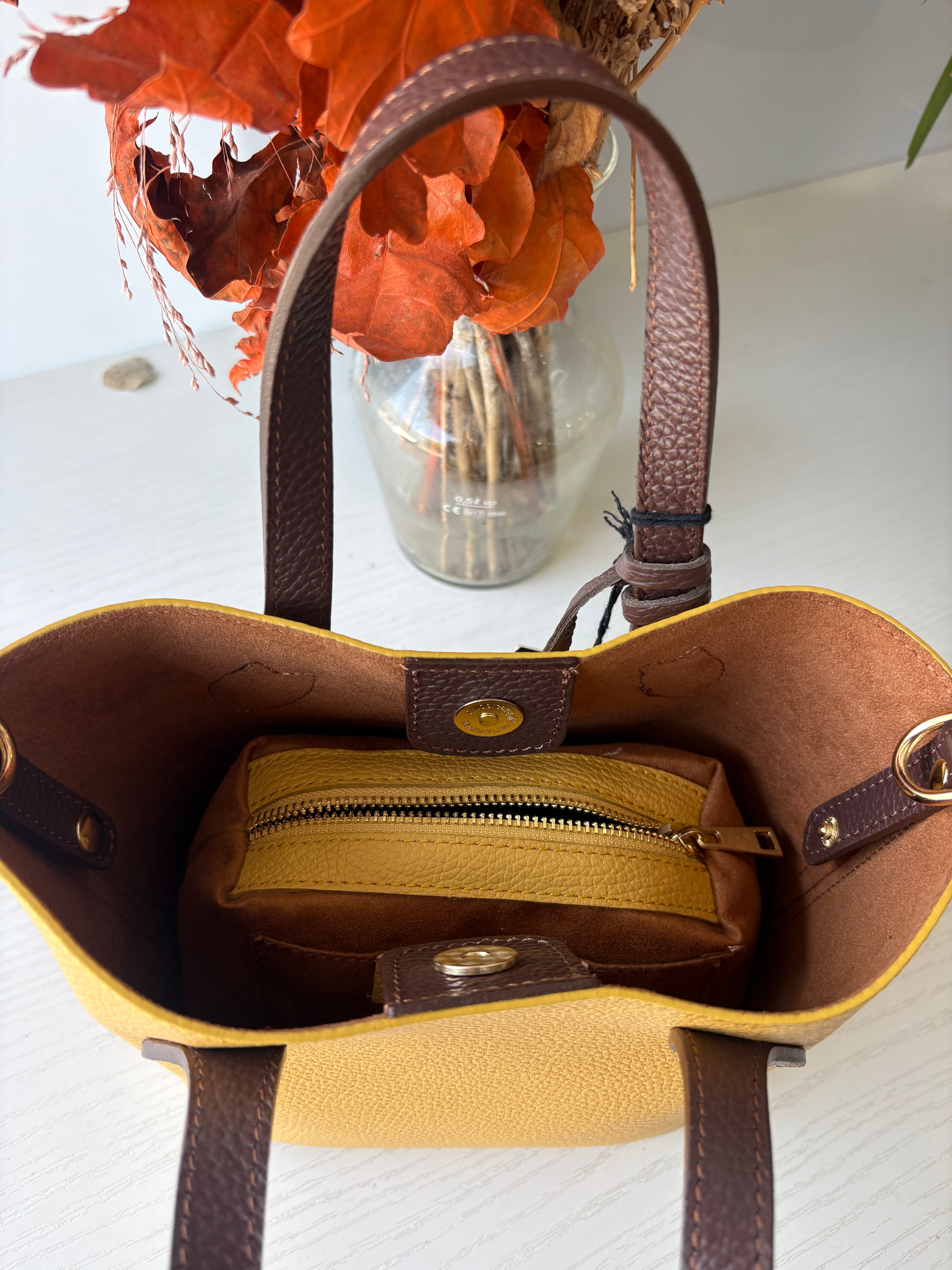 ELLY Mini Tote 20 con Pochette Removibile + Charm Elefantino