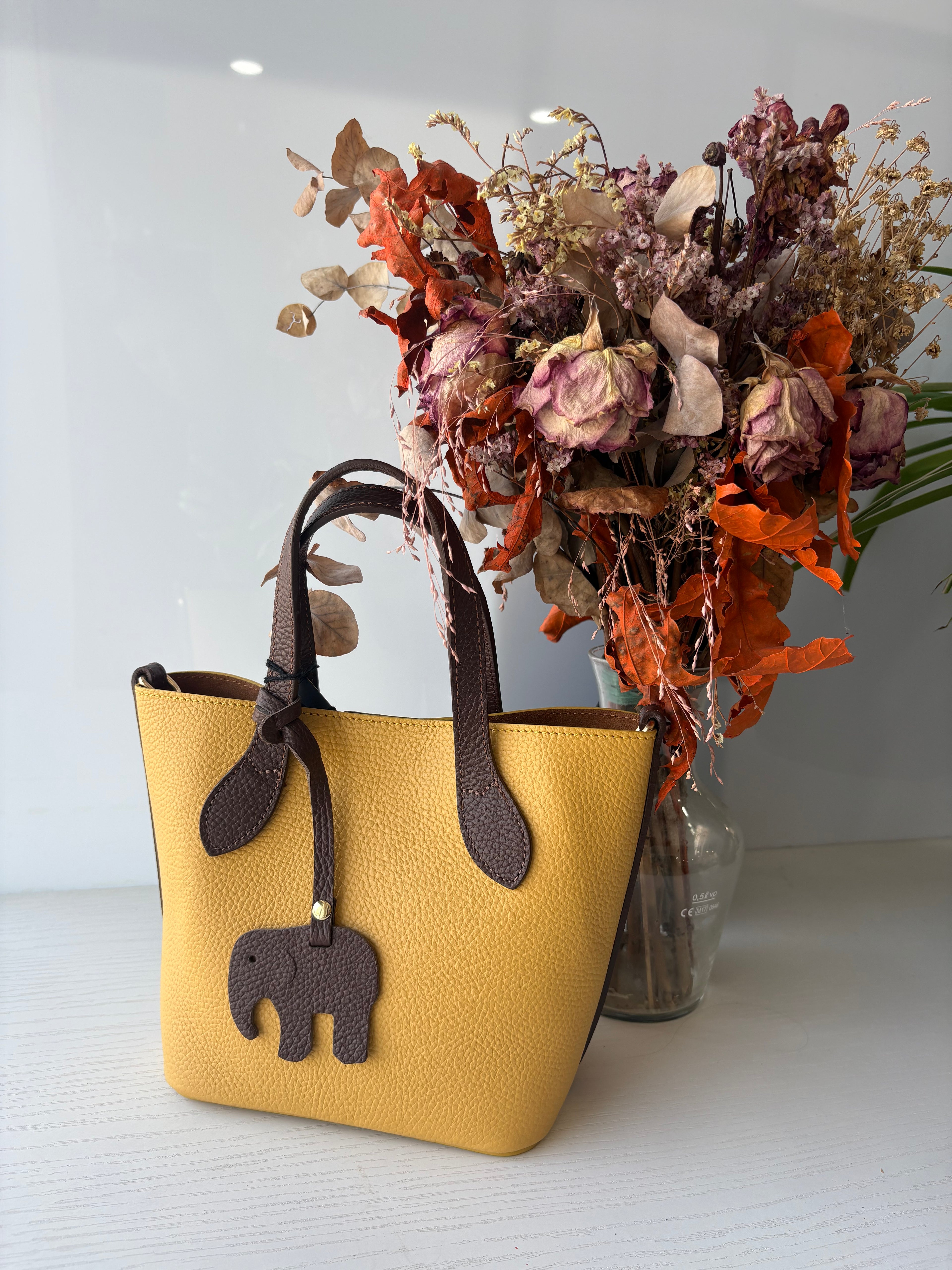 ELLY Mini Tote 20 con Pochette Removibile + Charm Elefantino
