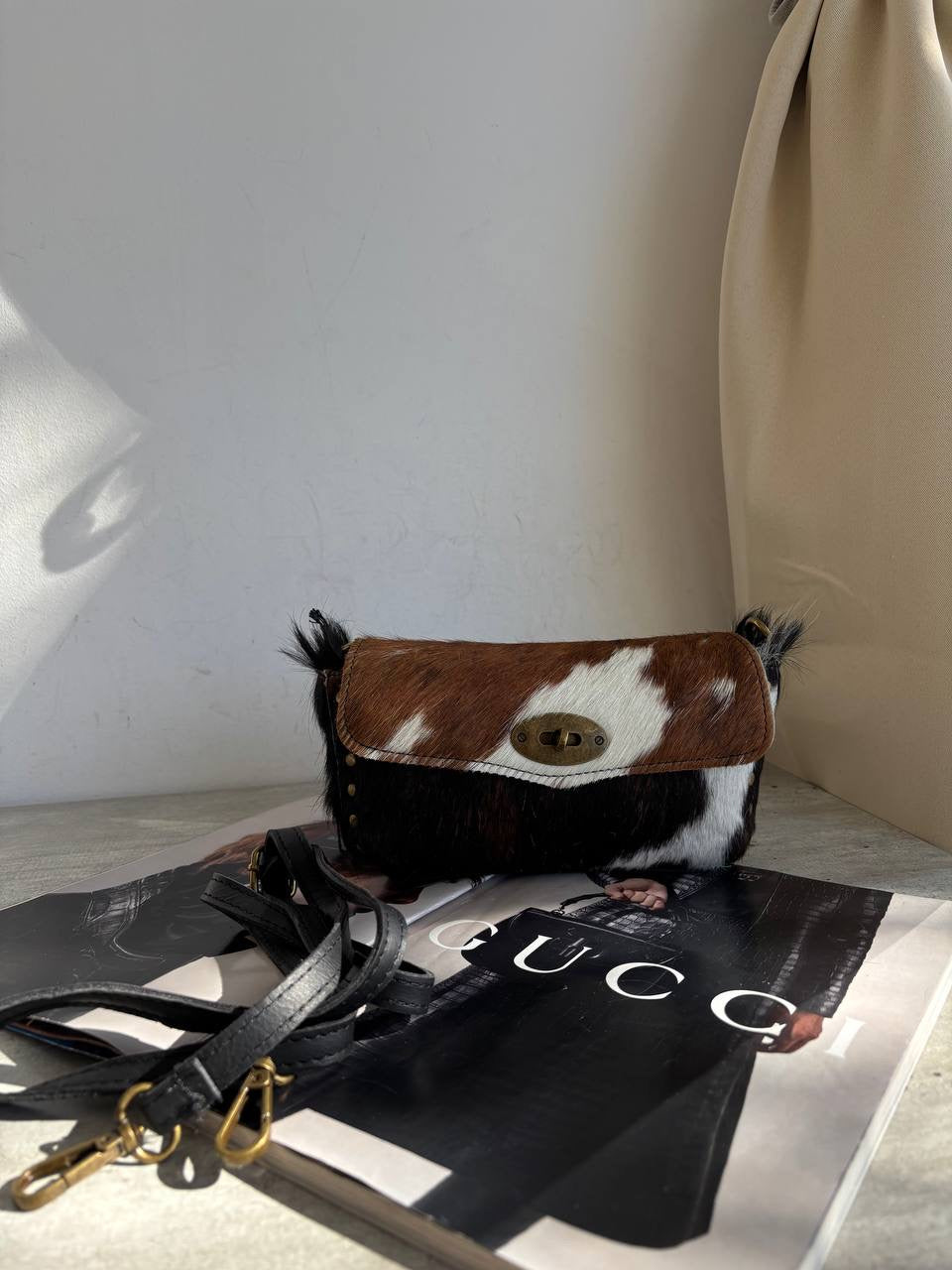 Mini Baguette / Belt Bag Cow 23