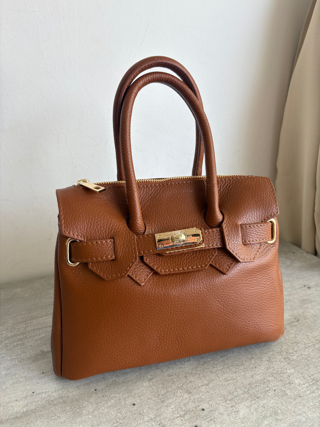 Borsetta pelle marrone
