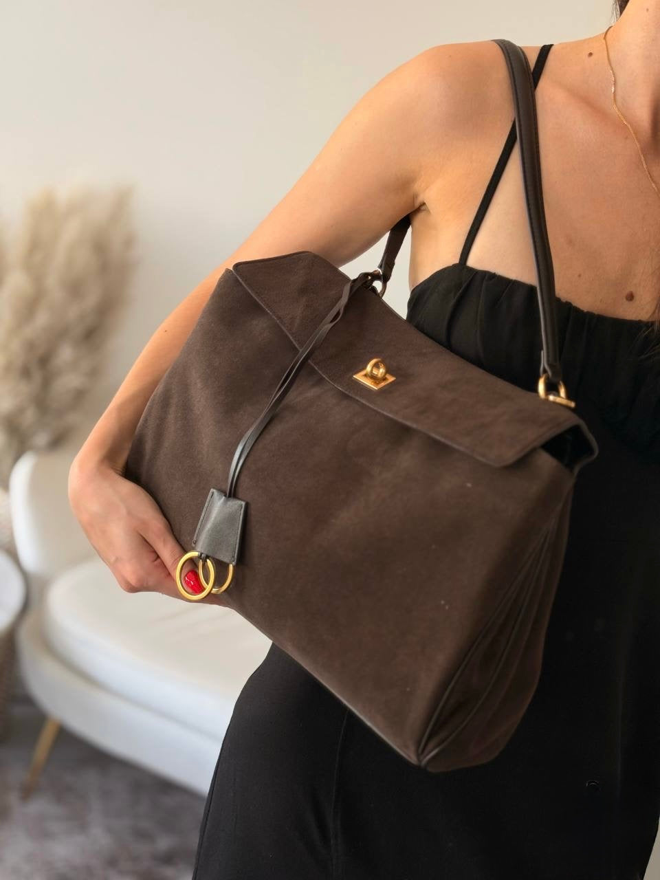 Borsa in camoscio