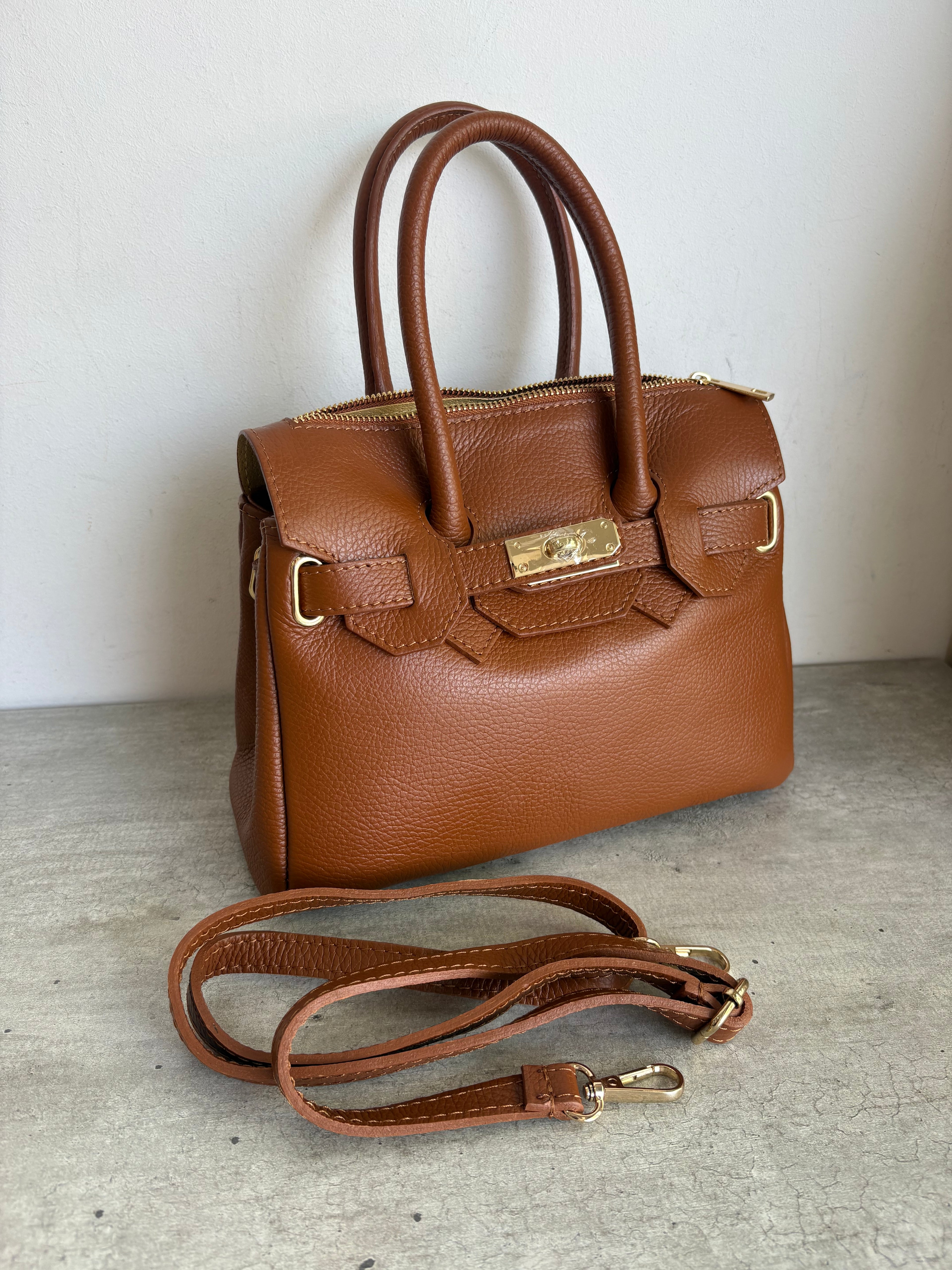 Borsetta pelle marrone