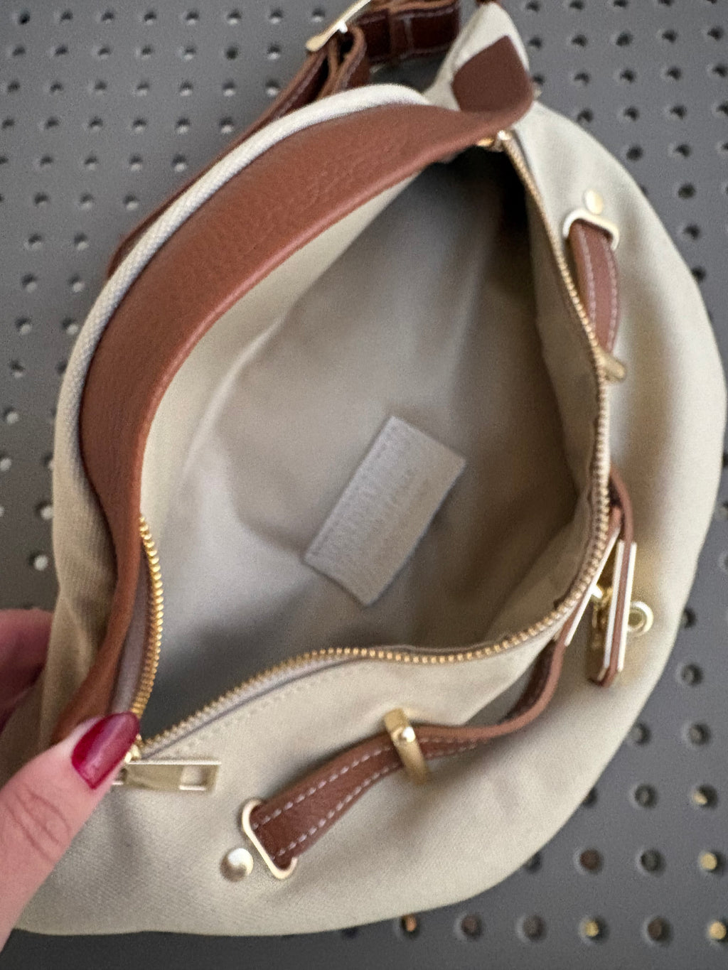 Marsupio tela/pelle