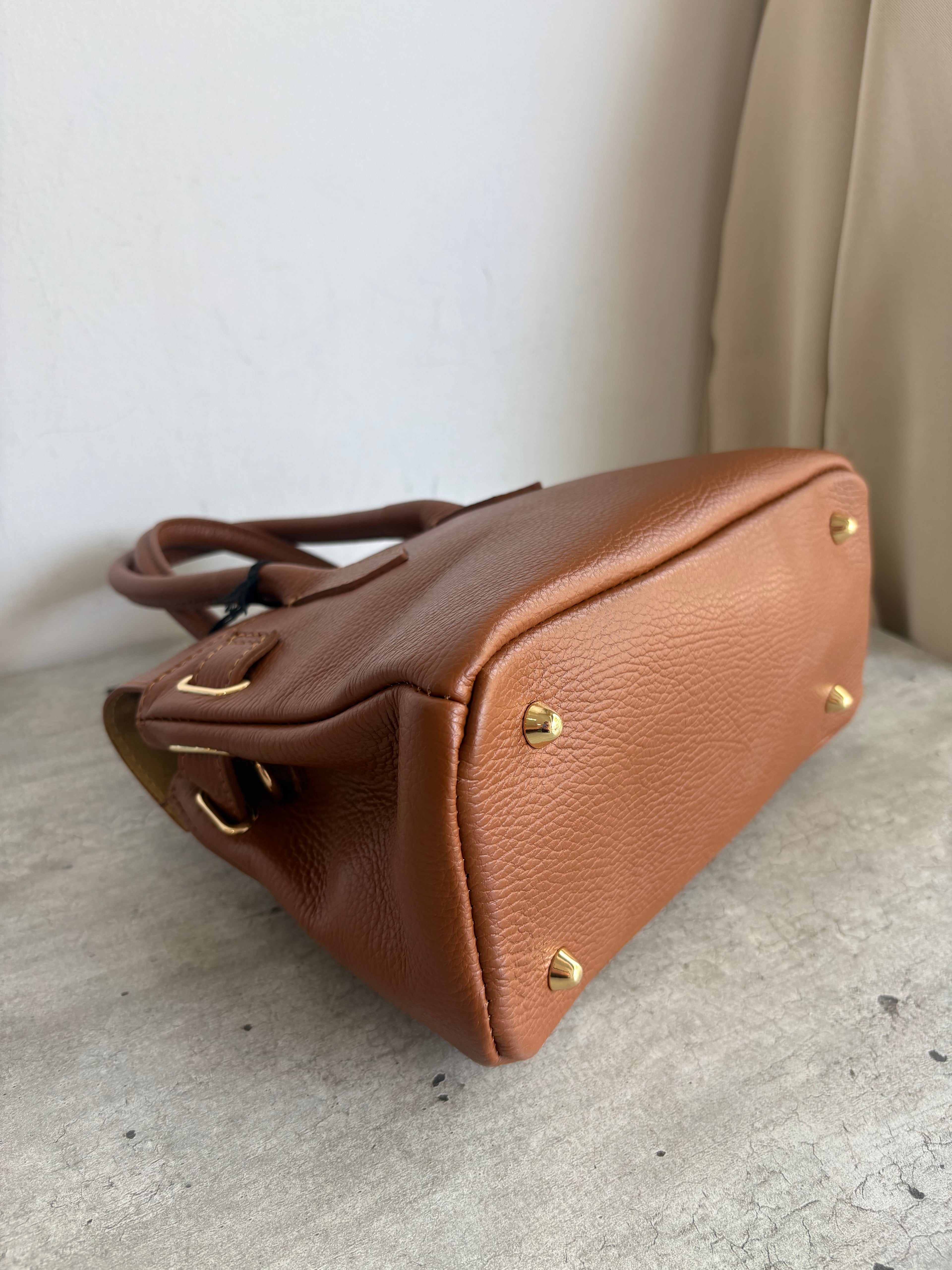 Borsetta pelle marrone