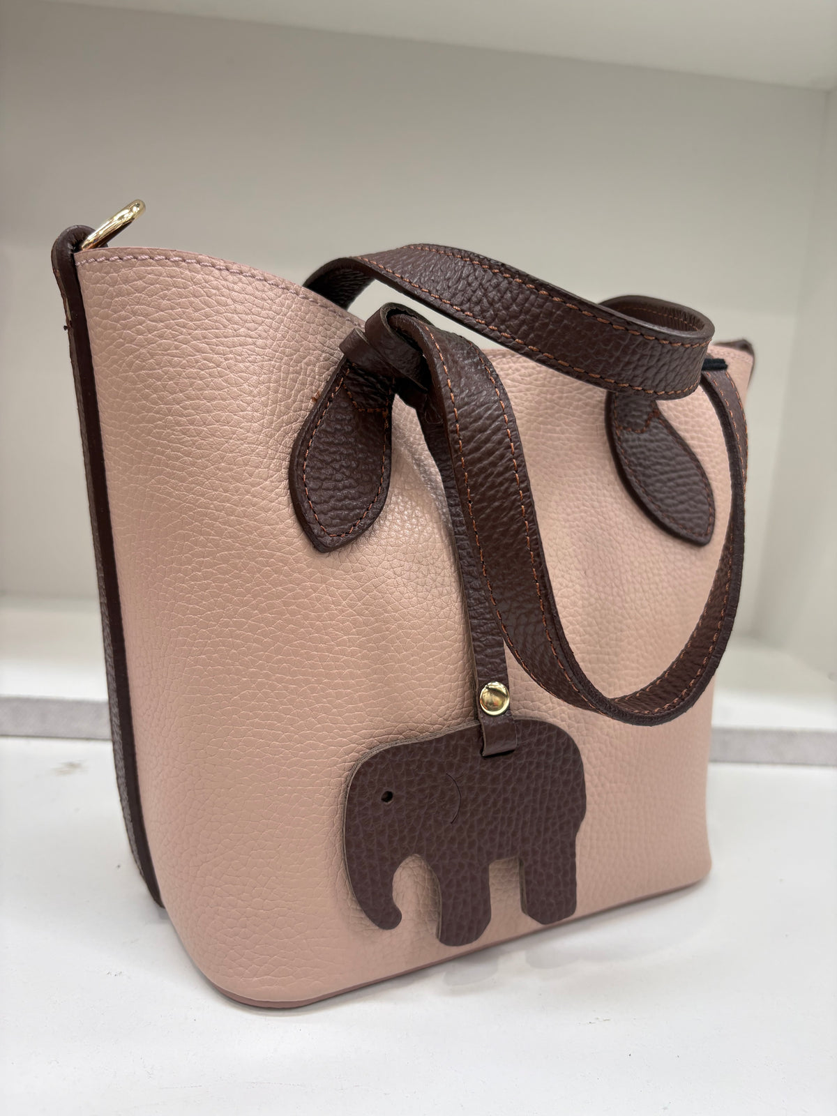 ELLY Mini Tote 20 con Pochette Removibile + Charm Elefantino