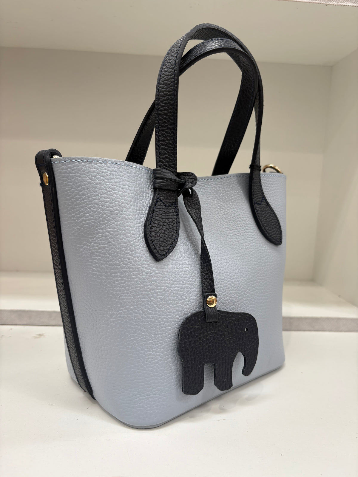 ELLY Mini Tote 20 con Pochette Removibile + Charm Elefantino